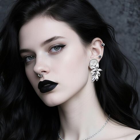 فانكولا قطعتان من سدادات أنفاق الأذن مع مكعب زركونيا متدلية من الفولاذ المقاوم للصدأ لا تسبب الحساسية DIY موسع الأذن نقالة ثقب الجسم مجوهرات لحفلات الزفاف in Kuwait