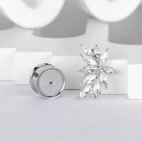 فانكولا قطعتان من سدادات أنفاق الأذن مع مكعب زركونيا متدلية من الفولاذ المقاوم للصدأ لا تسبب الحساسية DIY موسع الأذن نقالة ثقب الجسم مجوهرات لحفلات الزفاف in Kuwait