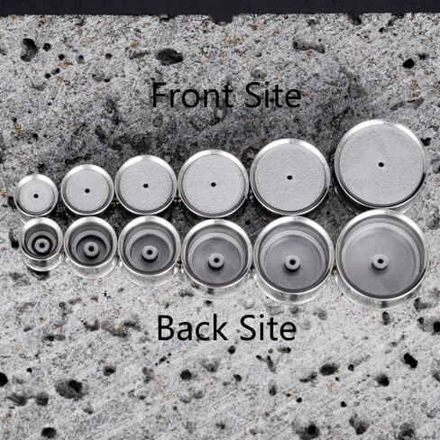 فانكولا قطعتان من سدادات أنفاق الأذن مع مكعب زركونيا متدلية من الفولاذ المقاوم للصدأ لا تسبب الحساسية DIY موسع الأذن نقالة ثقب الجسم مجوهرات لحفلات الزفاف in Kuwait