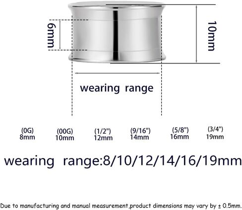 فانكولا قطعتان من سدادات أنفاق الأذن مع مكعب زركونيا متدلية من الفولاذ المقاوم للصدأ لا تسبب الحساسية DIY موسع الأذن نقالة ثقب الجسم مجوهرات لحفلات الزفاف in Kuwait