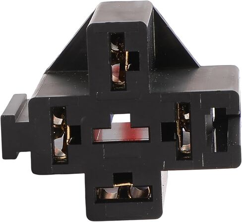 A-Premium 12V 40A 4-Pin SPST Relay مع مقبس تسخير الأسلاك ودعامة حديدية متوافقة مع السيارات والشاحنات والقوارب البحرية (مجموعة 5 قطع) in Kuwait