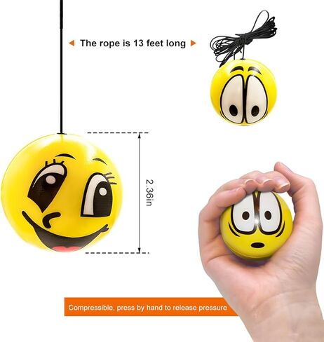 2PCS Garage Parking Aids, Funny Garage Stop Indicators Assist Balls with Screw Hooks and Cord Locks, Retractable Aid-Parking Balls Car Stoppers for Most Vehicles, Car Accessories in Saudi Arabia