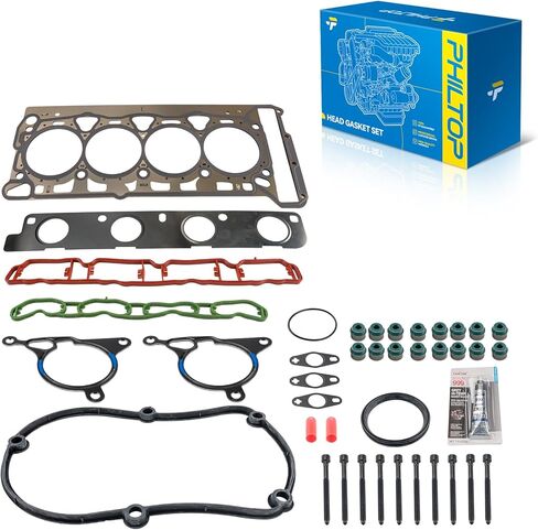 مجموعة حشية الرأس PHILTOP HS26171PT-1 مناسبة لـ 1998-2004 Frontier، 2001-2004 Xterra 2.4L، مجموعة حشيات رأس الأسطوانة مع مسامير in Saudi Arabia