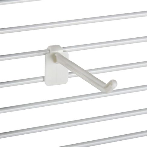 SSWBasics 24-Peg White Wire Countertop Rack - 18"W x 20"H - Display Racks for Vendors, Retail, Convenience, Craft Fairs, and Thrift Stores - Impulse Buy Display at Checkout - Use for Home Jewelry in Saudi Arabia