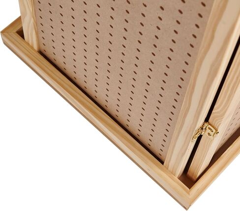 SSWBasics برج عرض Pegboard دوار بطول 5 بوصات مع قاعدة وأعلى - مجوهرات بأربعة جوانب in Saudi Arabia