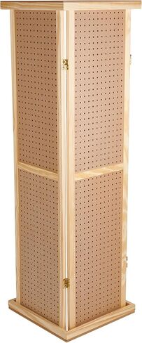 SSWBasics برج عرض Pegboard دوار بطول 5 بوصات مع قاعدة وأعلى - مجوهرات بأربعة جوانب in Saudi Arabia