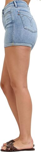 Judy Blue High Waist Slim Light Wash Cell Phone Pocket Shorts in Saudi Arabia