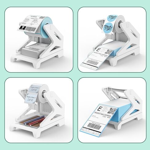 Rongta RP425 Label Printer+ White Label Holder in Saudi Arabia