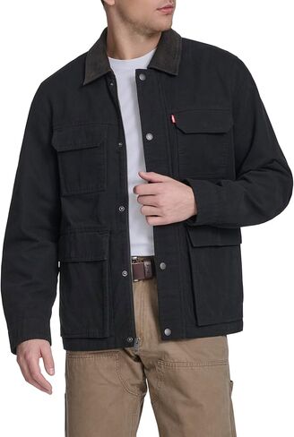 Levi's Men's Cotton 4-pocket Depot Jacket With Corduroy Collar in Saudi Arabia