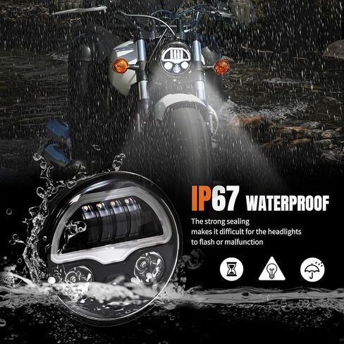 مصباح أمامي LED لدراجة نارية Polaris الهندية، مصباح أمامي LED مع شعاع DRL عالي ومنخفض للكشافة، والكشافة بوبر، والكشافة المارقة، والكشافة الستين نماذج والمزيد 2015-2024 (استبدال #2882517) in Saudi Arabia