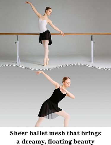 Ballet Mesh Skirt for Women Adult Girls Ballerina Pull on Elastic Waist Semi-Sheer Mesh Skirt for Team Dance in Saudi Arabia