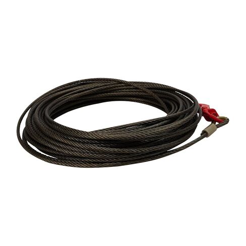 9/16" x 100' Heavy-Duty Wire Rope Steel Core Winch Cable with Self Locking Swivel Hook, Cable Rope Wrecker Tow |Towing Cable, 17637 lbs Breaking Strength (9/16" x 100' - Yellow Hook) in Saudi Arabia