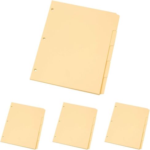 Oxford Manila 3 Ring Binder Dividers, 5 Tab, 1/5 Cut Tabs, 250 Count Box (M1158) in Saudi Arabia