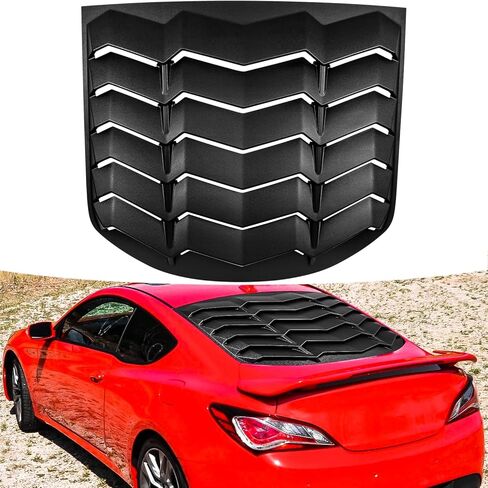 Bonbo Rear Window Louver for Hyundai Genesis Coupe 2010 2011 2012 2013 2014 2015 2016 Matte Black Rear Windshield Sun Shade Cover ABS Custom Fit in Saudi Arabia