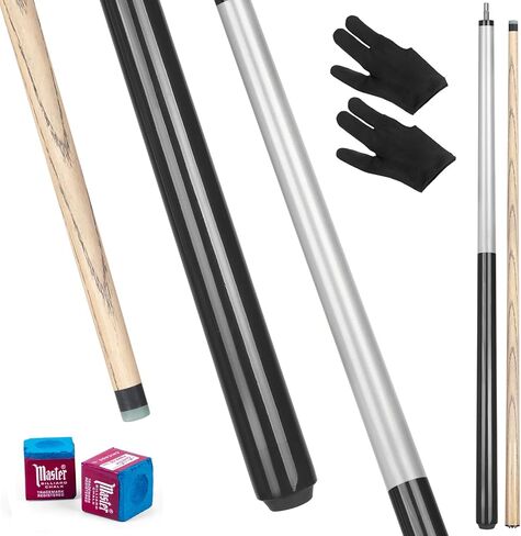 Kmise Break Cue Stick,21~23oz Pool Stick,57 Inch 2-Piece Break Cue Stick Punch Billiard Pool Cue Sticks with 13mm Pro Breaking Tip,Includes Pool Chalk and Glove in Kuwait