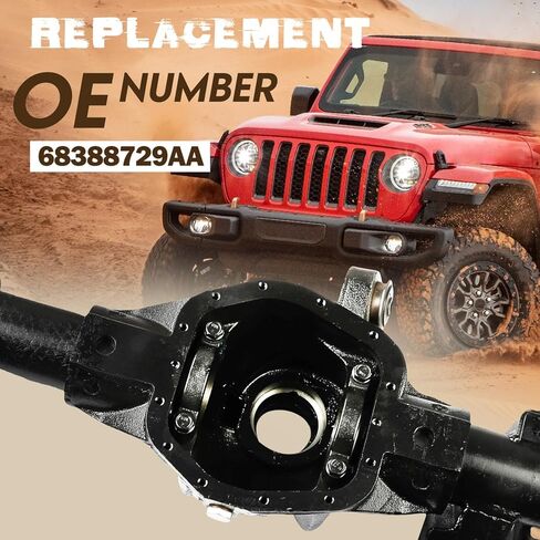 Upgrade Off-Road Front Axle Housing Fit for Jeep Wrangler JL 205MM 2018-2022 4WD Dana 30 / Dana M186 3.45 Overall Top Gear Ratio # 68388729AA in Saudi Arabia