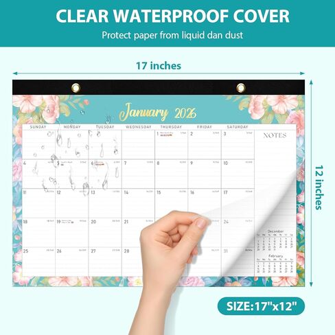 2026 Desk Calendar， Personal Desk Planner for Teacher Family School Office Supplies in Kuwait