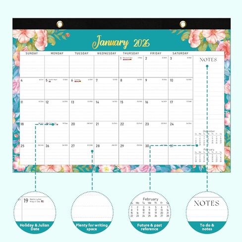 2026 Desk Calendar， Personal Desk Planner for Teacher Family School Office Supplies in Kuwait