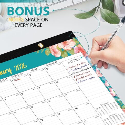 2026 Desk Calendar， Personal Desk Planner for Teacher Family School Office Supplies in Kuwait