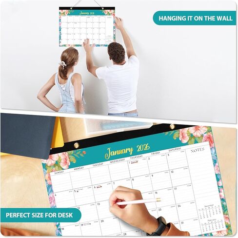 2026 Desk Calendar， Personal Desk Planner for Teacher Family School Office Supplies in Kuwait