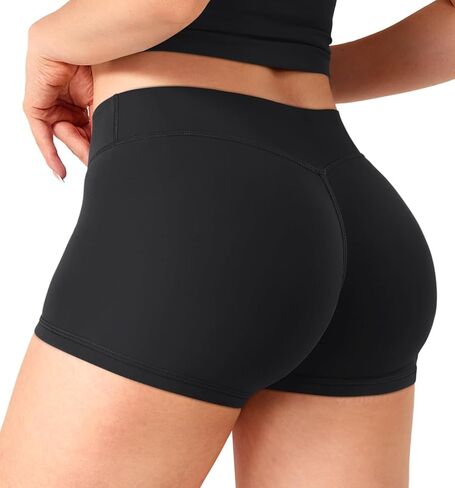 YEOREO Women's Low Rise Biker Shorts 2.5" No Front Seam Zahida Workout Volleyball Gym Yoga Booty Shorts in Saudi Arabia