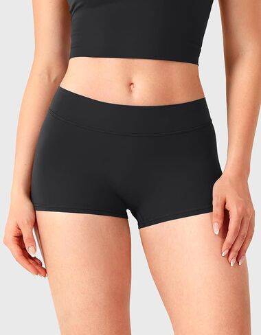 YEOREO Women's Low Rise Biker Shorts 2.5" No Front Seam Zahida Workout Volleyball Gym Yoga Booty Shorts in Saudi Arabia