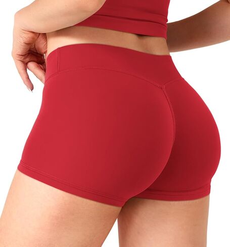 YEOREO Women's Low Rise Biker Shorts 2.5" No Front Seam Zahida Workout Volleyball Gym Yoga Booty Shorts in Saudi Arabia
