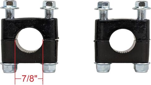RedCap 7/8" (22mm) Universal Handlebar Riser Clamp Bracket Compatible with ATV Dirt Bike Mini Bike Coleman BT200X Mega Moto 80/105 Motovox MBX10/MBX11 TaoTao DB100 2PCS Black in Saudi Arabia