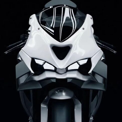 MOEXEXEX لـ ZX-6R ZX 6R zx6r 2026 2025 2024 ملحقات جديدة للدراجة النارية طقم سبويلر أمامي للدراجة النارية Fairing Downforce Naked Front Spoiler Wingtip Aerodynamic Wing (أسود غير لامع) in Kuwait