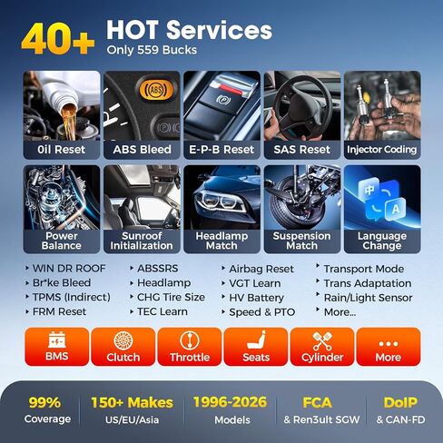 Autel MaxiCOM MK900 Bidirectional Scanner: 2026 Up of MaxiCheck MX808S MK808S, Work as MK900-BT MK900BT MX900 OBD2 Diagnostic Tool w/ 3000+ Active Test, 40+ Service, CAN-FD&DOIP, All System, FCA 11 OS in Saudi Arabia