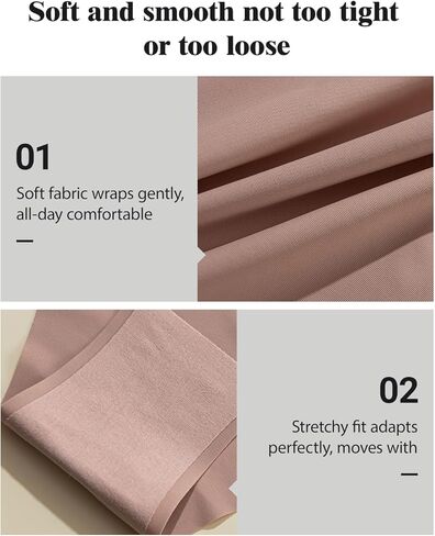 5 Pack Seamless Ice Silk Soft Touch Women' s Underwear Set, V Panel Smooth Fit Mid Waist Style Design in Saudi Arabia