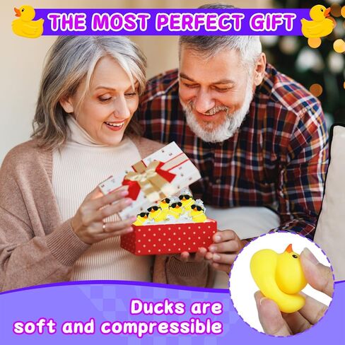 1pcs Duckeys Rubber Duck with Crown, Sunglasses, Pearl Necklace & Swim Ring - Funny Car Dashboard Decorations, Squeaky Stress Relief Toy for Office Home Gift (Yellow) in Kuwait