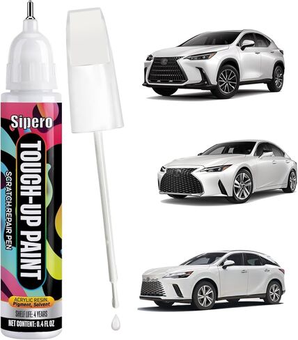 أبيض بارز (085) لقلم طلاء Lexus Touch Up - تطابق تام مع OEM للرقائق والخدوش - متوافق مع جميع الموديلات ES، RX، NX، UX in Kuwait