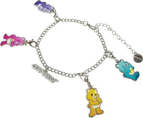 مجموعة أربطة الأحذية والسحر من LUV HER Care Bears - تتضمن رباط حذاء ملون، وسوار فضي واحد و4 قطع سحرية قابلة للتجميع - ملحقات ممتعة للأطفال للمعجبين in Saudi Arabia