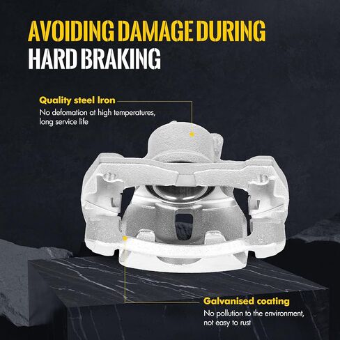 KUSATEC 19B3434 19B3435 Front Disc Brake Caliper with Bracket fit for Pontiac Vibe 2009-2010; Scion xD 2008-2014; Toyota Corolla 2009-2019/Matrix 2009-2014; Both Left & Right side in Saudi Arabia