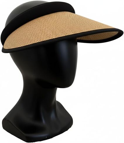 قناع بلوستون سترو للنساء، حماية من أشعة الشمس بعامل حماية من أشعة الشمس 50+، واقي شاطئ خفيف الوزن مفتوح الظهر مع عصابة رأس تبريد، قبعة سفر قابلة للحزم للأنشطة الخارجية والرياضة in Kuwait