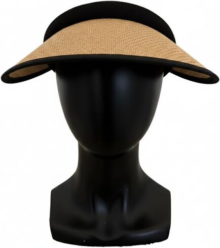 قناع بلوستون سترو للنساء، حماية من أشعة الشمس بعامل حماية من أشعة الشمس 50+، واقي شاطئ خفيف الوزن مفتوح الظهر مع عصابة رأس تبريد، قبعة سفر قابلة للحزم للأنشطة الخارجية والرياضة in Kuwait