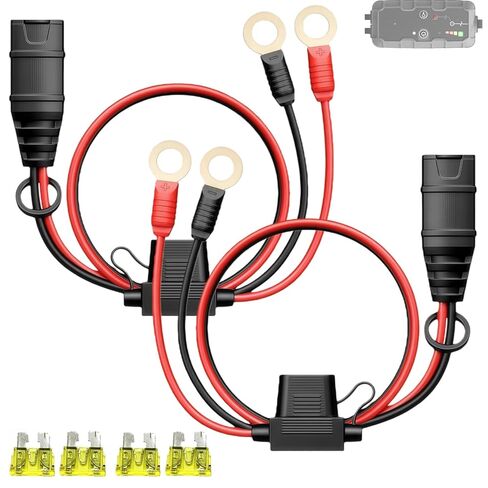 2 حزمة GC008 X-Connect لكابلات ملحقات شاحن بطارية NOCO، M10 (3/8 بوصة) طرف ثقب XL، بديل موصل بطارية NOCO كابل شاحن البطاريات الذكية in Kuwait