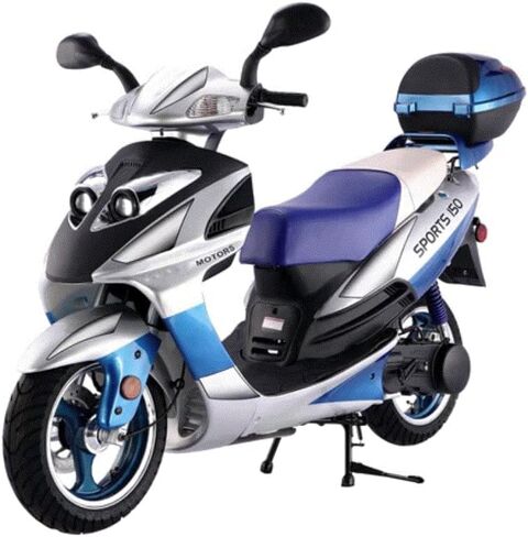 HHH 150cc Scooter Vienna 150 Fully Automatic CVT Gas Powered 150cc Moped LANCER150 Eagle with GY6 Engine (Black) in Saudi Arabia