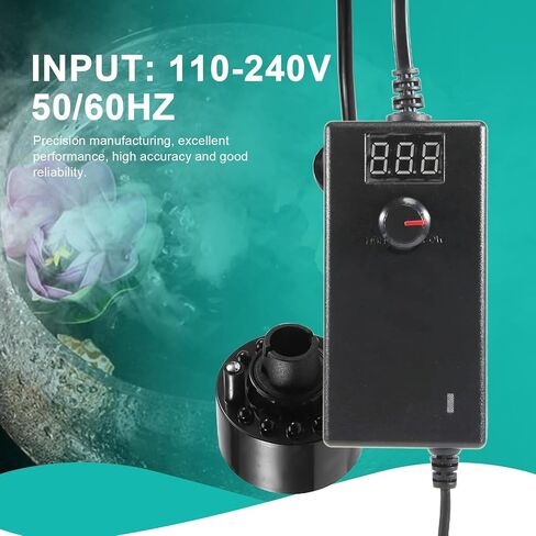Mist Maker Fogger Water Fountain Pond Fog Machine Atomizer Air Humidifier Haloween Smoke Machine Black Us Plug in Saudi Arabia
