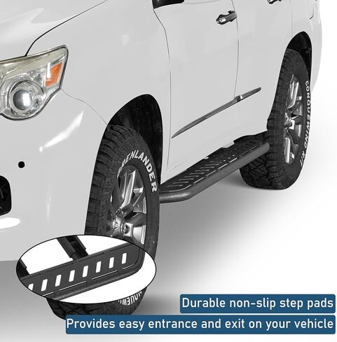 Hooke Road GX460 Running Boards Side Step Nerf Bars for 2010-2023 Lexus GX460, Steel Rock Sliders Guard with 7.5" Wide Non-Slip Foot Pedal in Saudi Arabia