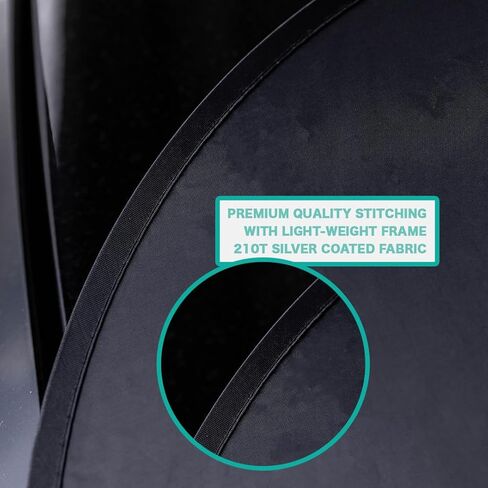 مظلة للزجاج الأمامي من كيندر فلاف| حماية من أشعة الشمس للسيارة حاصلة على براءة اختراع - كتلة معتمدة من الأشعة فوق البنفسجية بنسبة 99% - تصميم داخلي رائع | غطاء شمسي قابل للطي مكون من قطعتين | اكسسوارات السيارات لحرارة الصيف | حجم كبير in Kuwait