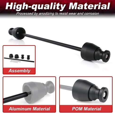 Xitomer مزلقات المحور الخلفي وبكرات الذراع المتأرجحة متوافقة مع Ninja ZX 10R Ninja ZX-10RR Ninja ZX-6R Ninja ZX-14R ZX 6R الإطار المتزلجون للدراجة النارية محور الشوكة المنزلق للحماية من التصادم in Kuwait