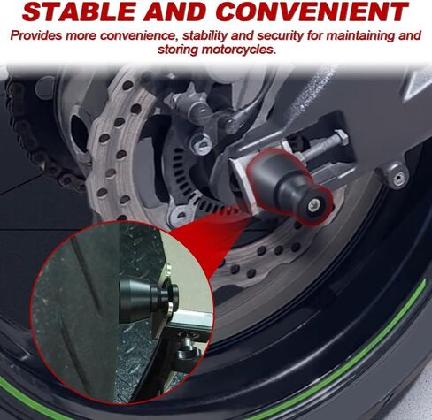 Xitomer مزلقات المحور الخلفي وبكرات الذراع المتأرجحة متوافقة مع Ninja ZX 10R Ninja ZX-10RR Ninja ZX-6R Ninja ZX-14R ZX 6R الإطار المتزلجون للدراجة النارية محور الشوكة المنزلق للحماية من التصادم in Kuwait