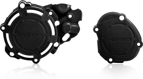 مجموعة غطاء علبة المرافق والإشعال/القابض من Acerbis X-Power باللون الأسود متوافقة مع Yamaha YZ125 2006-2026/YZ125X 2023-2026 - 2780680001 in Kuwait