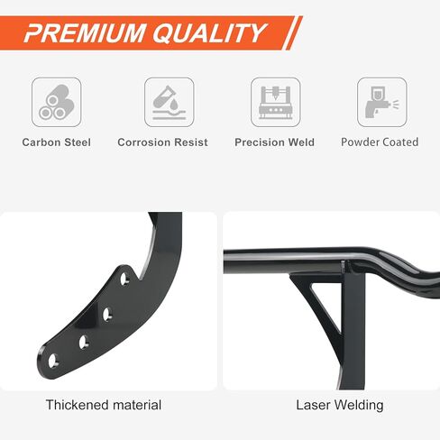 Softail Engine Guard Crash Bar for Harley 2018-up Street Bob Low Rider Sport Glide Heritage Fat Boy Fat Bob M8 Models Front Highway Bar (Gloss Black) in Saudi Arabia