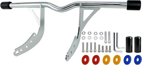 Softail Engine Guard Crash Bar for Harley 2018-up Street Bob Low Rider Sport Glide Heritage Fat Boy Fat Bob M8 نماذج قضيب الطريق السريع الأمامي (أسود لامع) in Kuwait