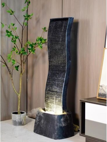 Desktop Decor, Outdoor Water Fountain Large and Simple Ornaments Living Room Decoration Wealth Attraction Feng Shui Entrance Scenery in Kuwait