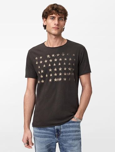 John Varvatos Mens Stars Graphic T-Shirt in Saudi Arabia