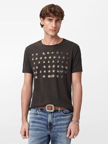 John Varvatos Mens Stars Graphic T-Shirt in Saudi Arabia